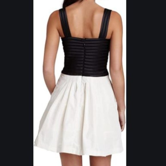 BCBGMaxAzria Satin Contrast Taffeta Dress - 8 - Picture 4 of 8